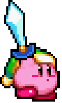 Kirby with a sword